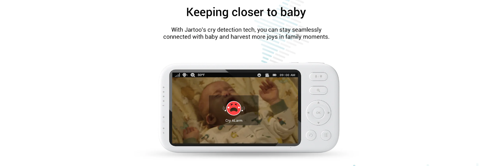 Jartoo 2K Video Baby Monitor No WiFi