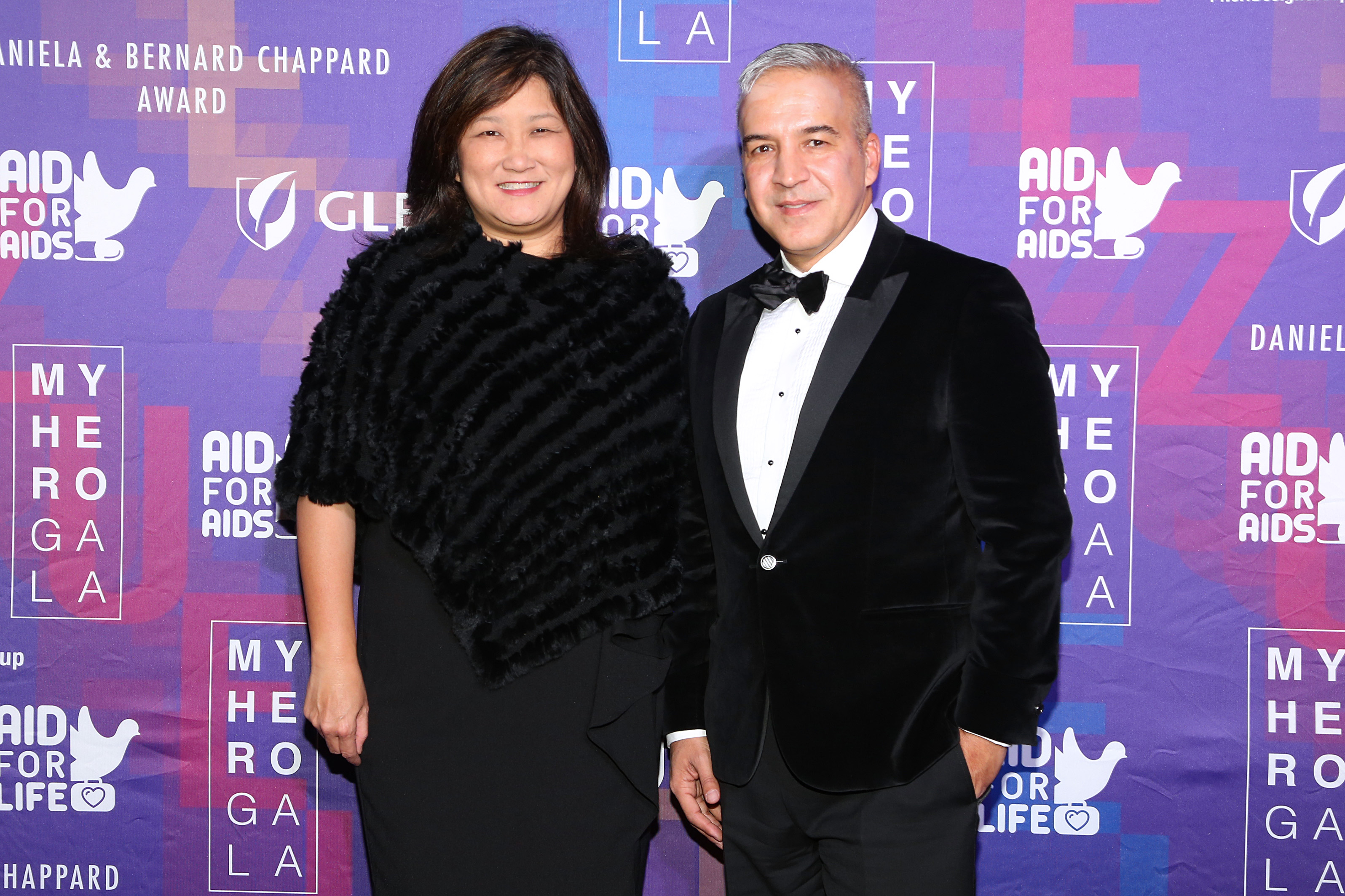 Betty Chiang, VP Public Health and Medical Affairs, Gilead (My Hero award recipient) and Jesus Aguais, Executive Director & Founder, AID FOR AIDS