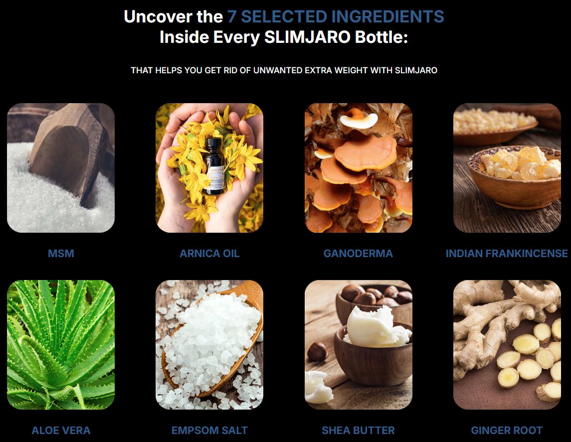 Slimjaro ingredients