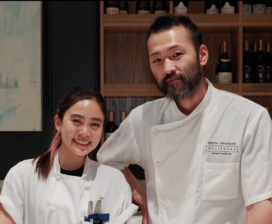 Chef Evelyn Tsai (L) & Executive Chef Kenta Takahashi (R) during the inaugural ‘Degustation Des Desserts' event last year