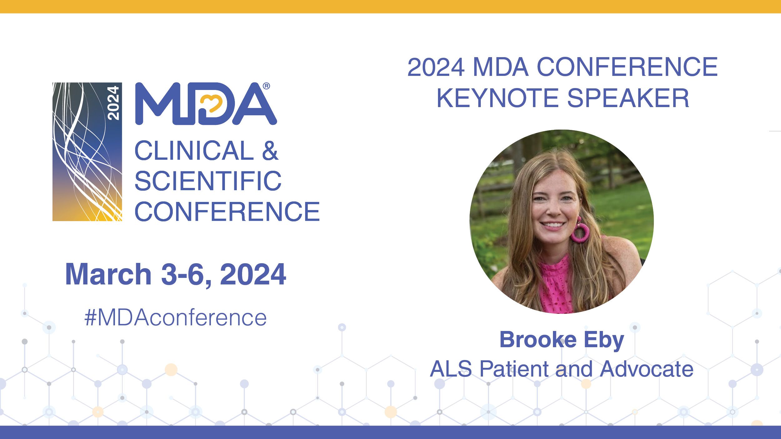 2024 MDA Clinical & Scientific Conference Keynote Speaker is Brooke Eby