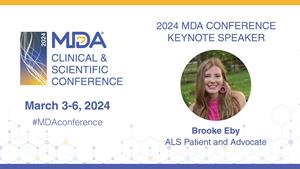 2024 MDA Clinical & Scientific Conference Keynote Speaker is Brooke Eby
