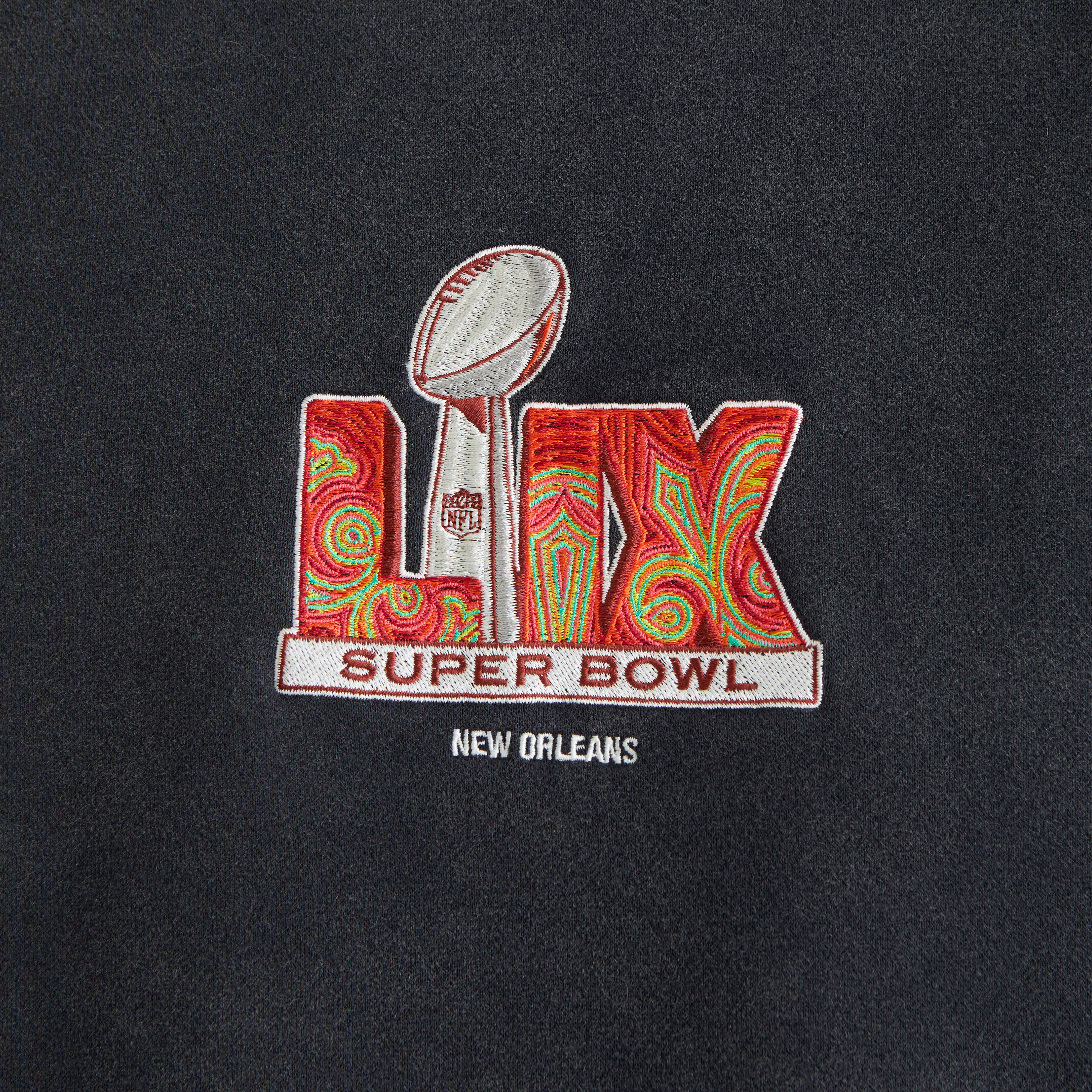 Super Bowl LIX Crew Sweatshirt $90 (XS - XXL), available only at Abercrombie House in New Orleans Feb. 8, 10 a.m. - 6 p.m.