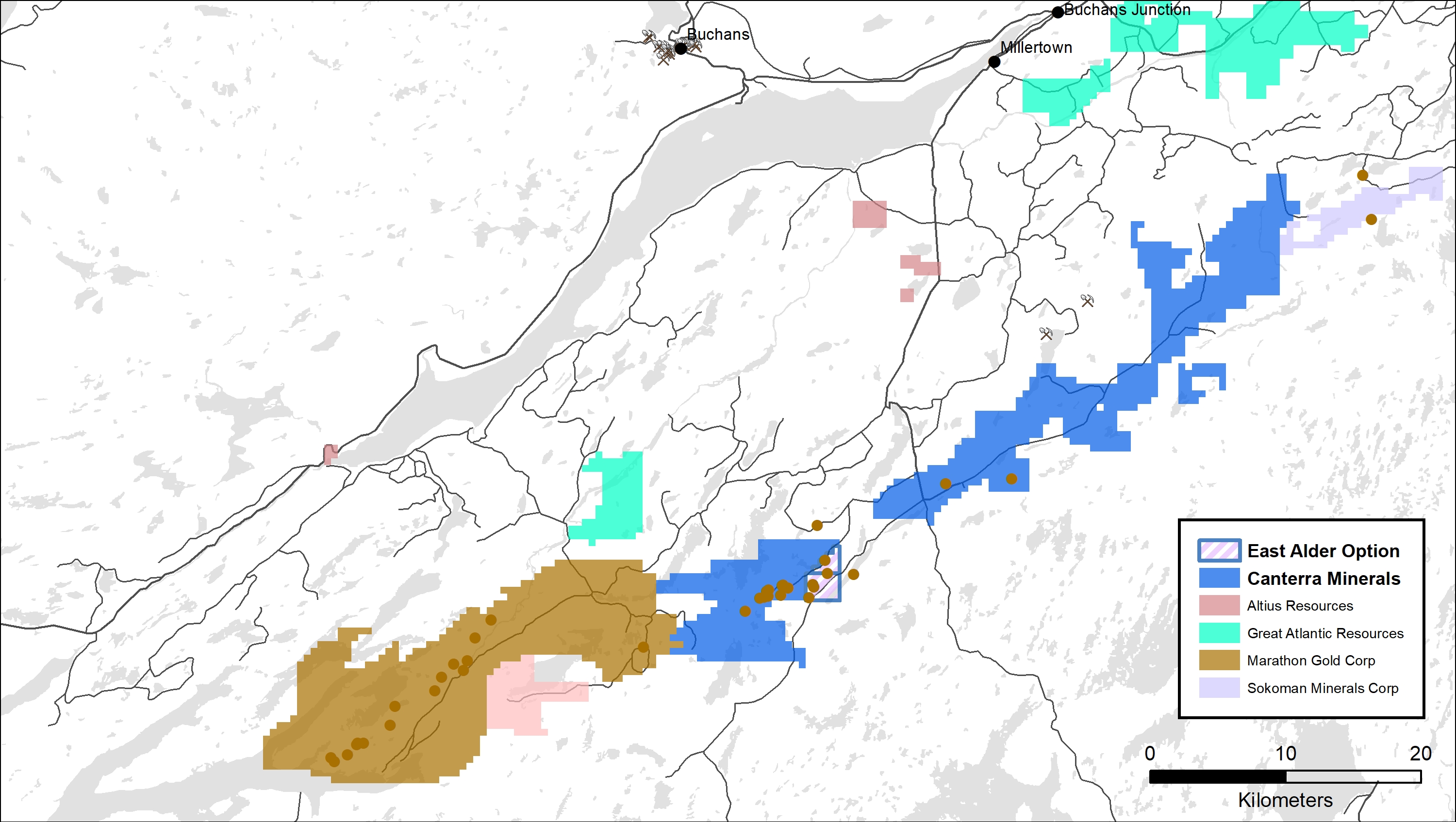 East Alder Regional Map