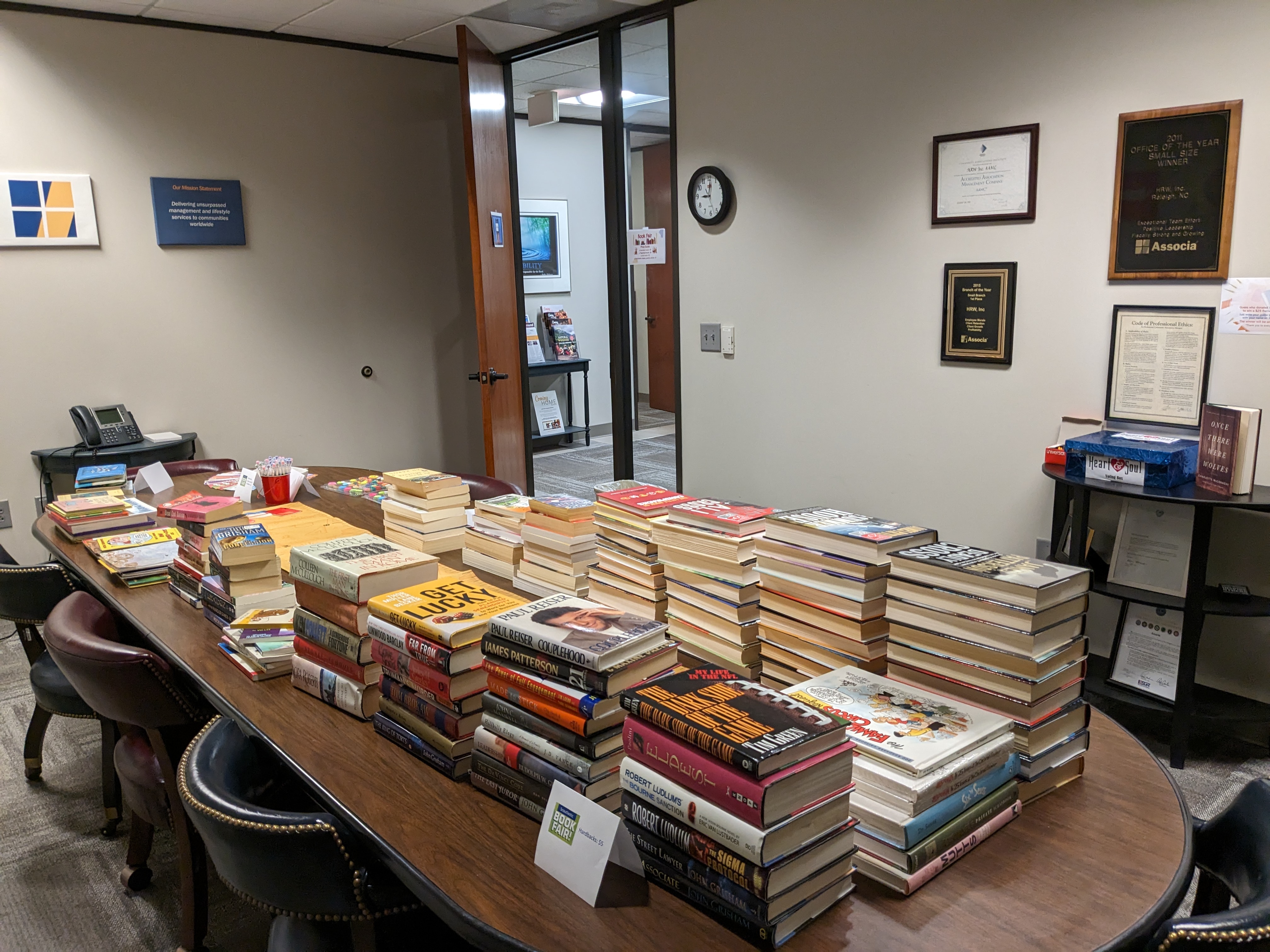 Associa H.R.W. Management Book Drive Promotes Children's Literacy