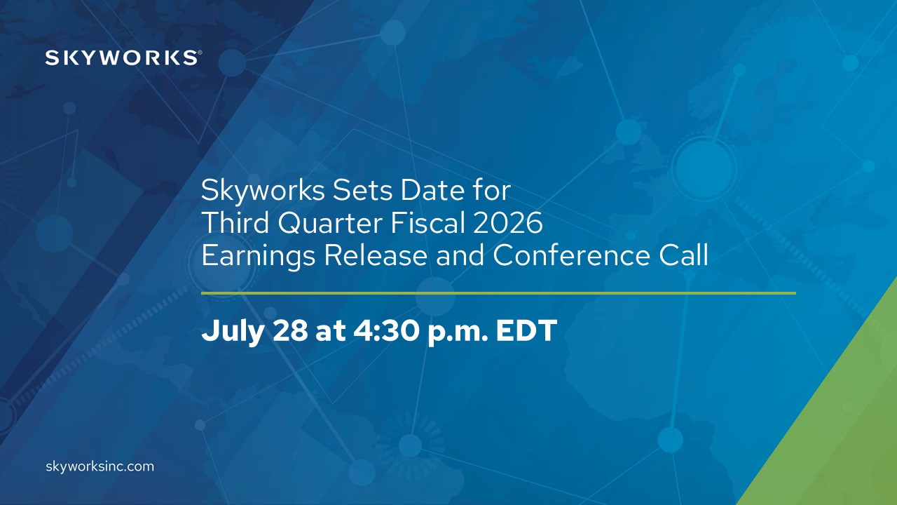 072826-SWKS_Q3FY2026_Webcast_GlobeNewswire