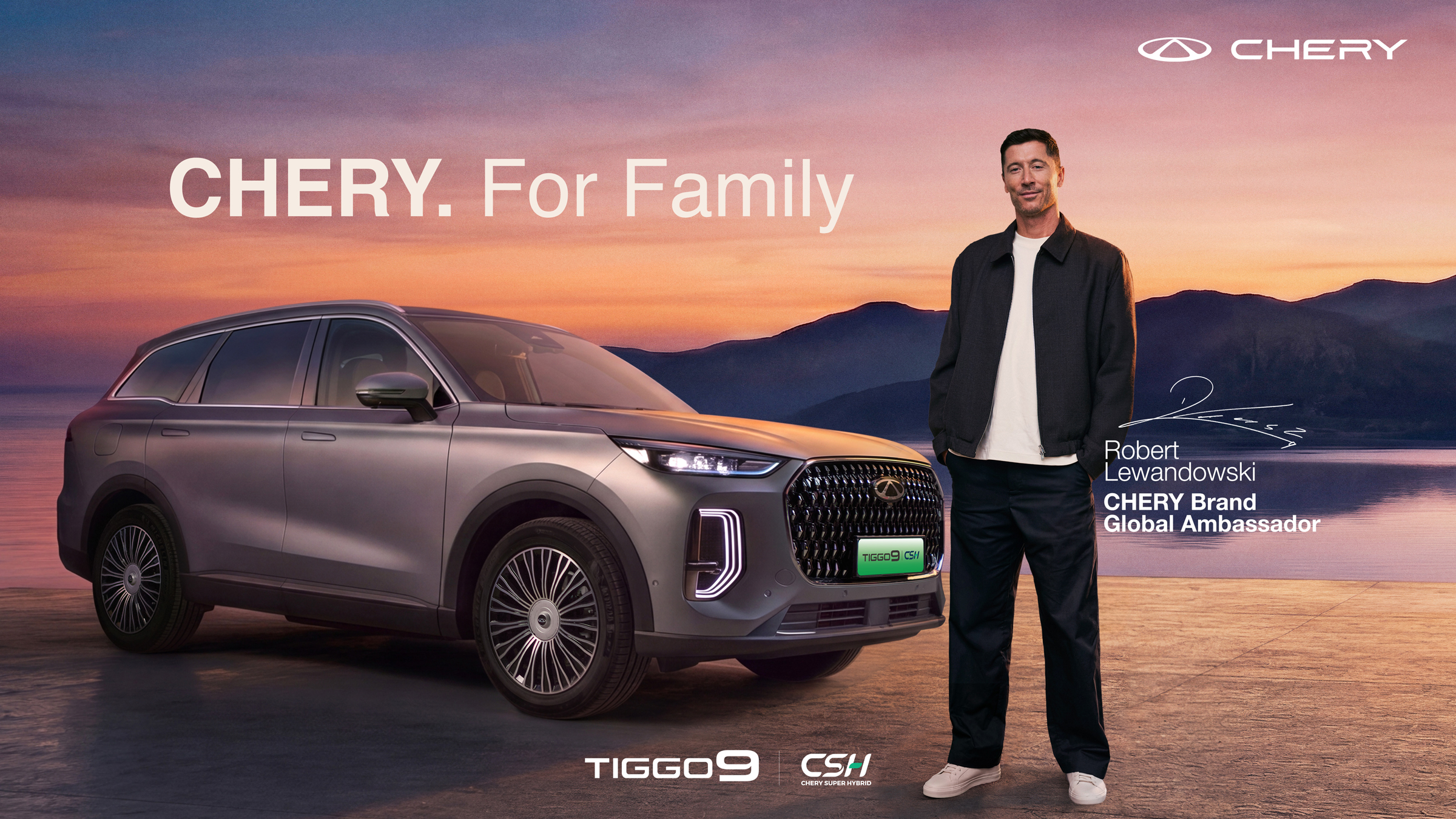 Two No. 9s, One Pursuit of Excellence: CHERY Launches TIGGO9 CSH Product Film Featuring Robert Lewandowski