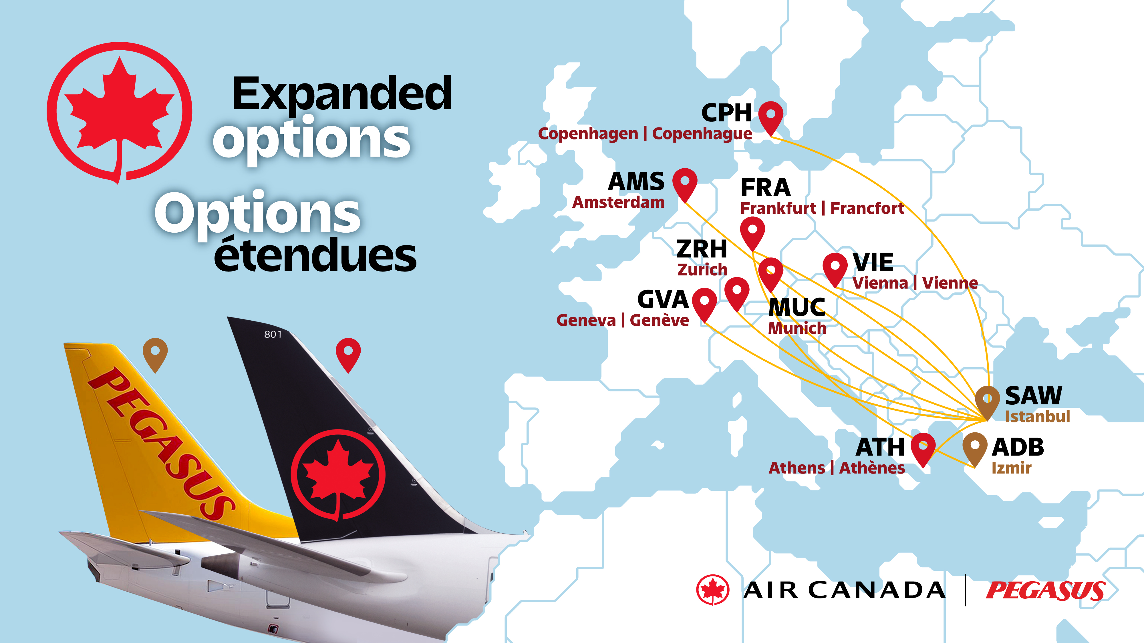 Air Canada Expands Travel Options to Türkiye Through New Partnership with Pegasus Airlines 