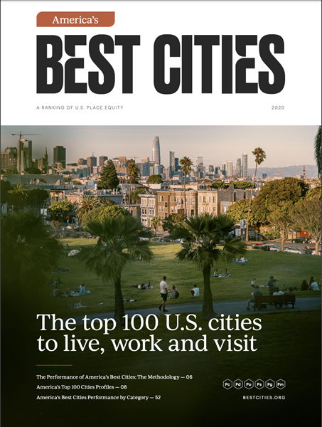 The 2020 America's Best Cities report cover. The full report is available for free download at ResonanceCo.com/Reports.