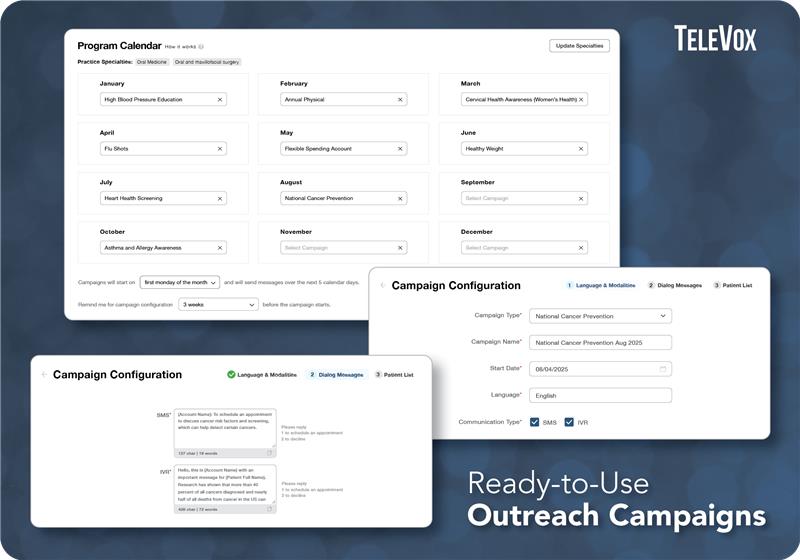 TeleVox Planned Outreach Program
