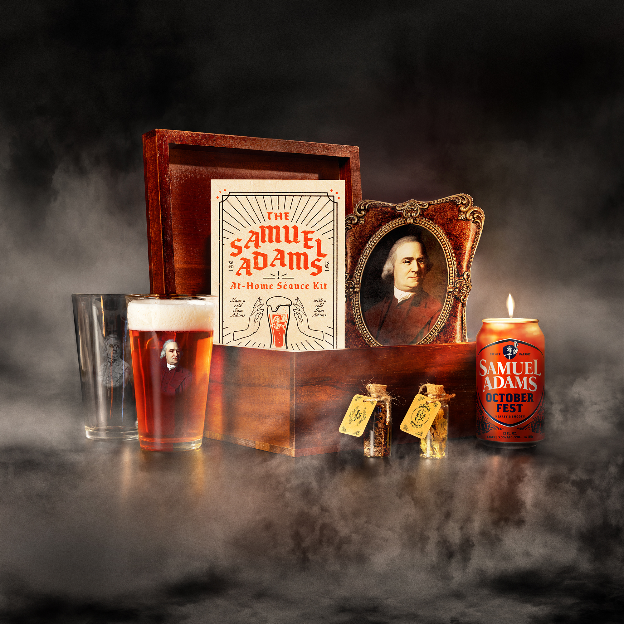 Limited-Edition At-Home Séance Kit Invites Drinkers To Share a Chilling Brew With the Spirit of Samuel Adams From Beyond The Grave