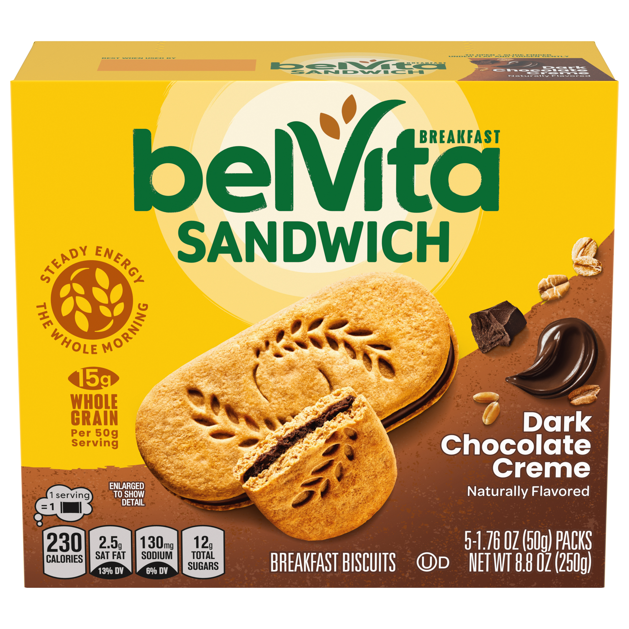 belVita Breakfast Sandwich Dark Chocolate Creme