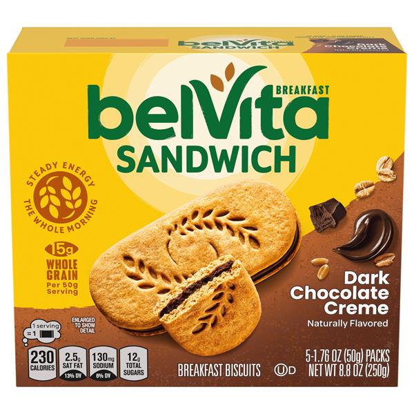 belVita Breakfast Sandwich Dark Chocolate Creme