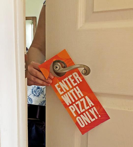 Blaze Pizza Mother's Day Door Hanger