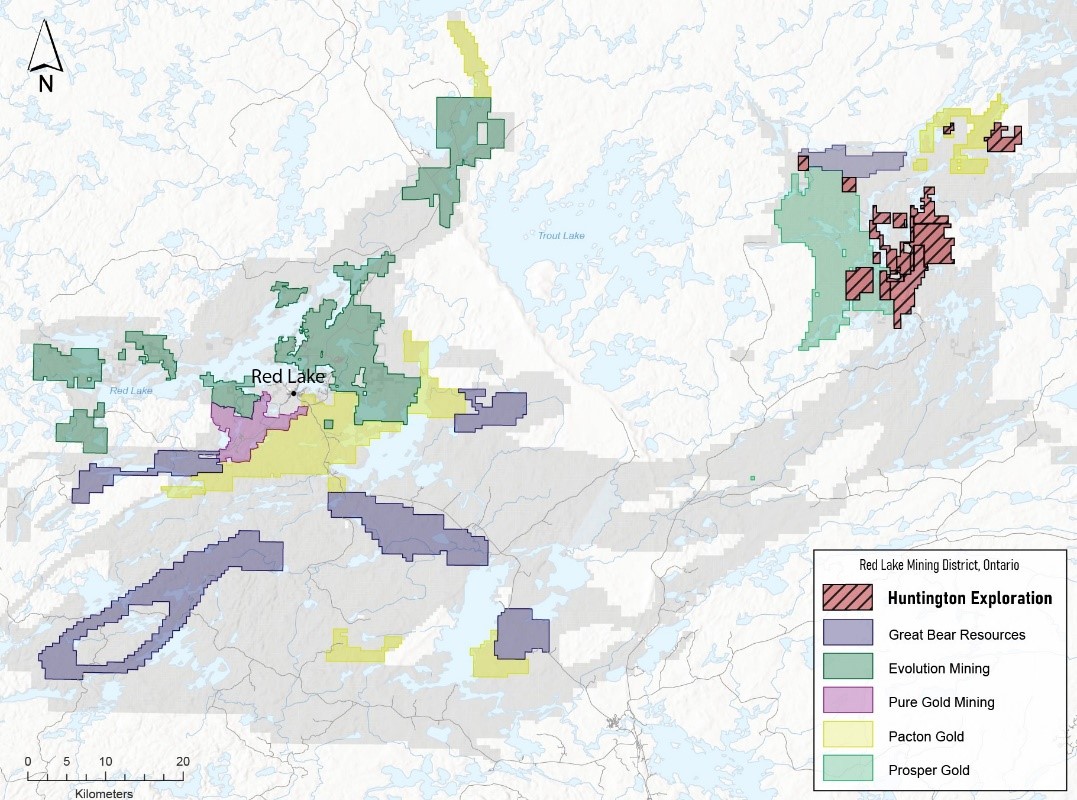 RED LAKE/BIRCH-UCHI REGIONAL MAP - ONTARIO