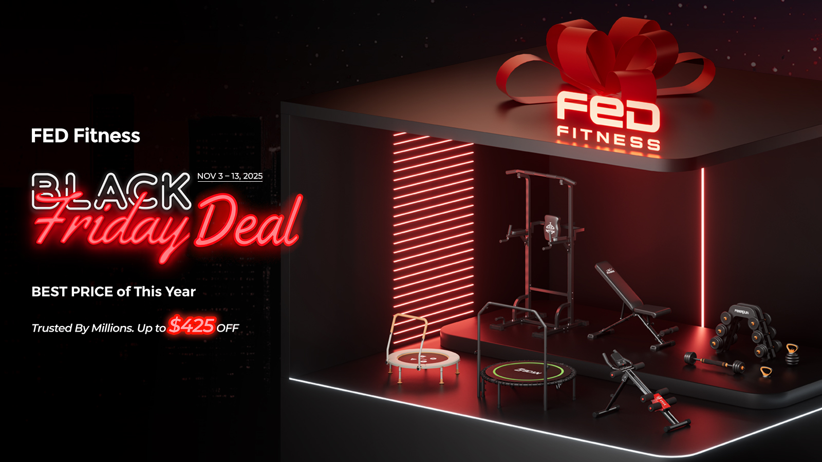 FED Fitness Launches Early Black Friday Sale with Up to $425 Off Must-Have Gear