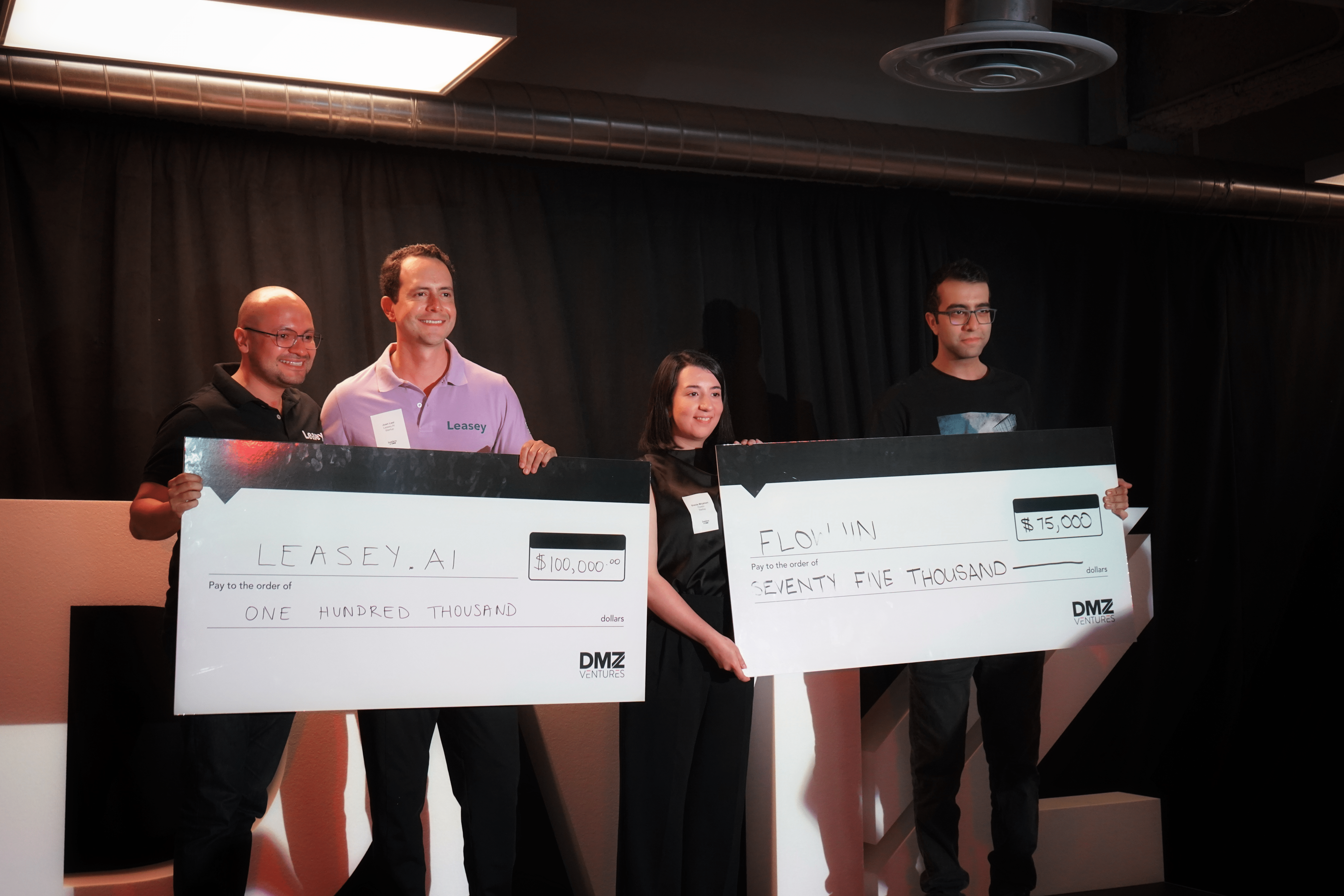 DMZ Insiders awards $250,000 CAD in funding to high-potential startups Leasey.AI, Flowjin and Talin, announcing new DMZ Ventures early-stage fund