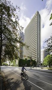 The historic MacMillan Bloedel office tower in Downtown Vancouver has been renamed Arthur Erickson Place.