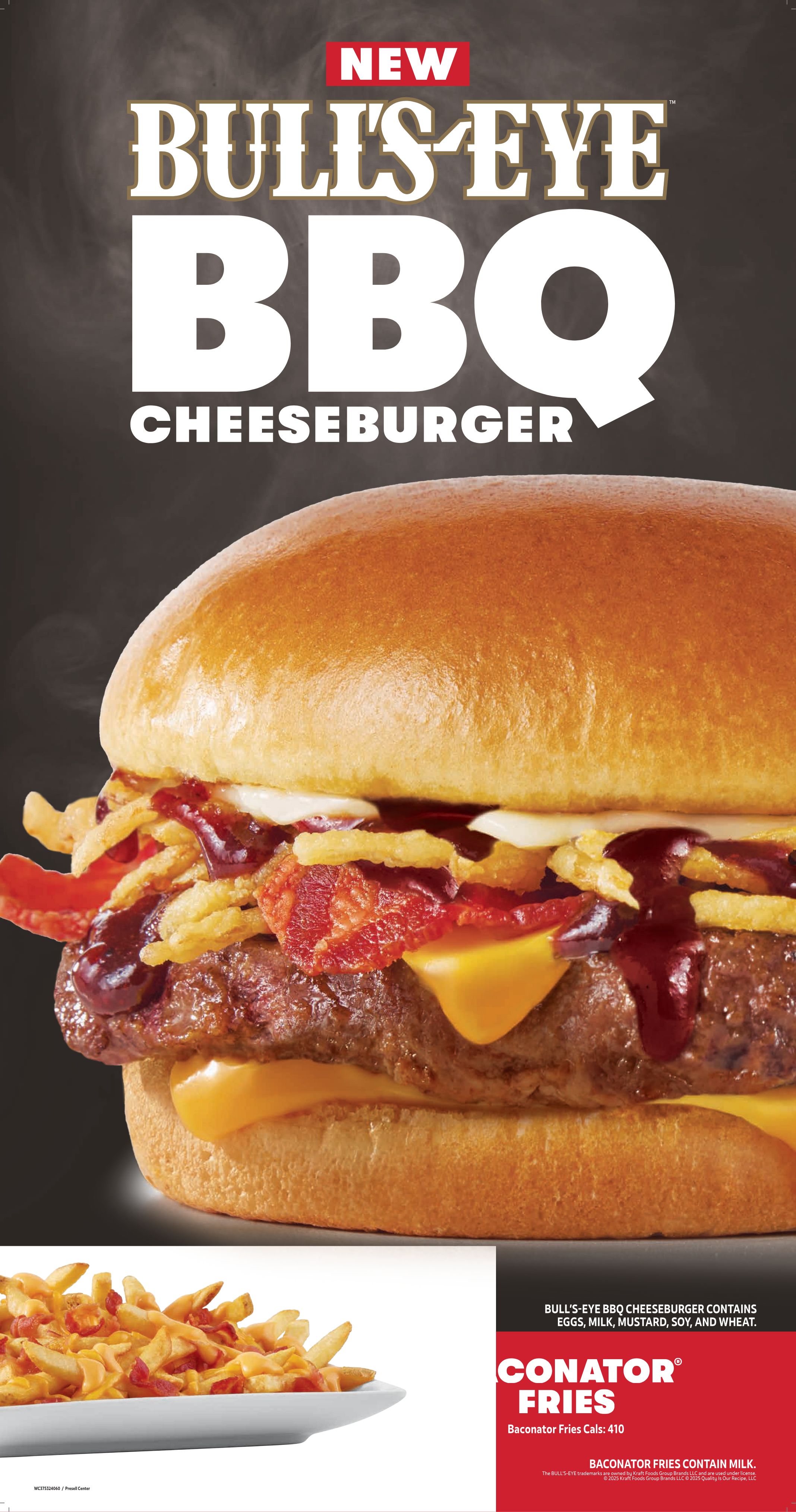 Wendy’s Canada Introduces Bold Hamburger Innovation with New Bull’s-Eye BBQ Cheeseburger