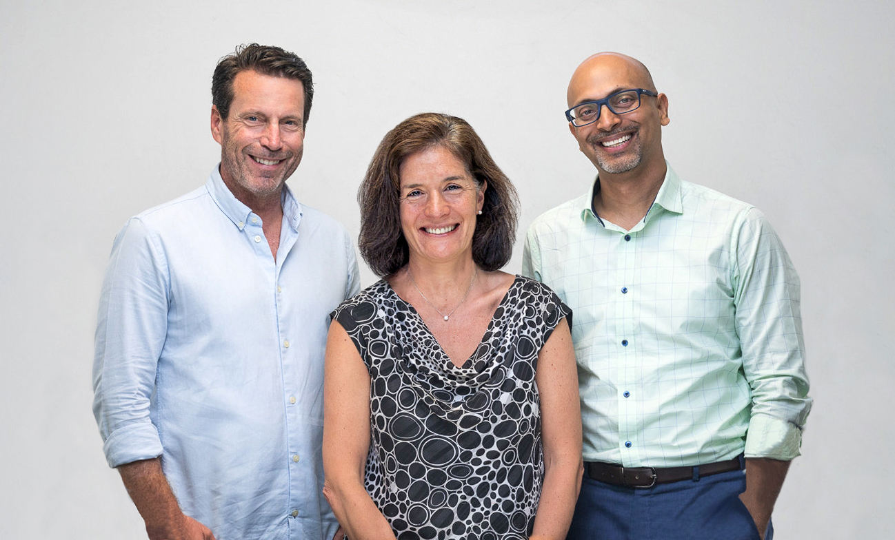 Quona co-founders Jonathan Whittle, Monica Brand Engel, and Ganesh Rengaswamy