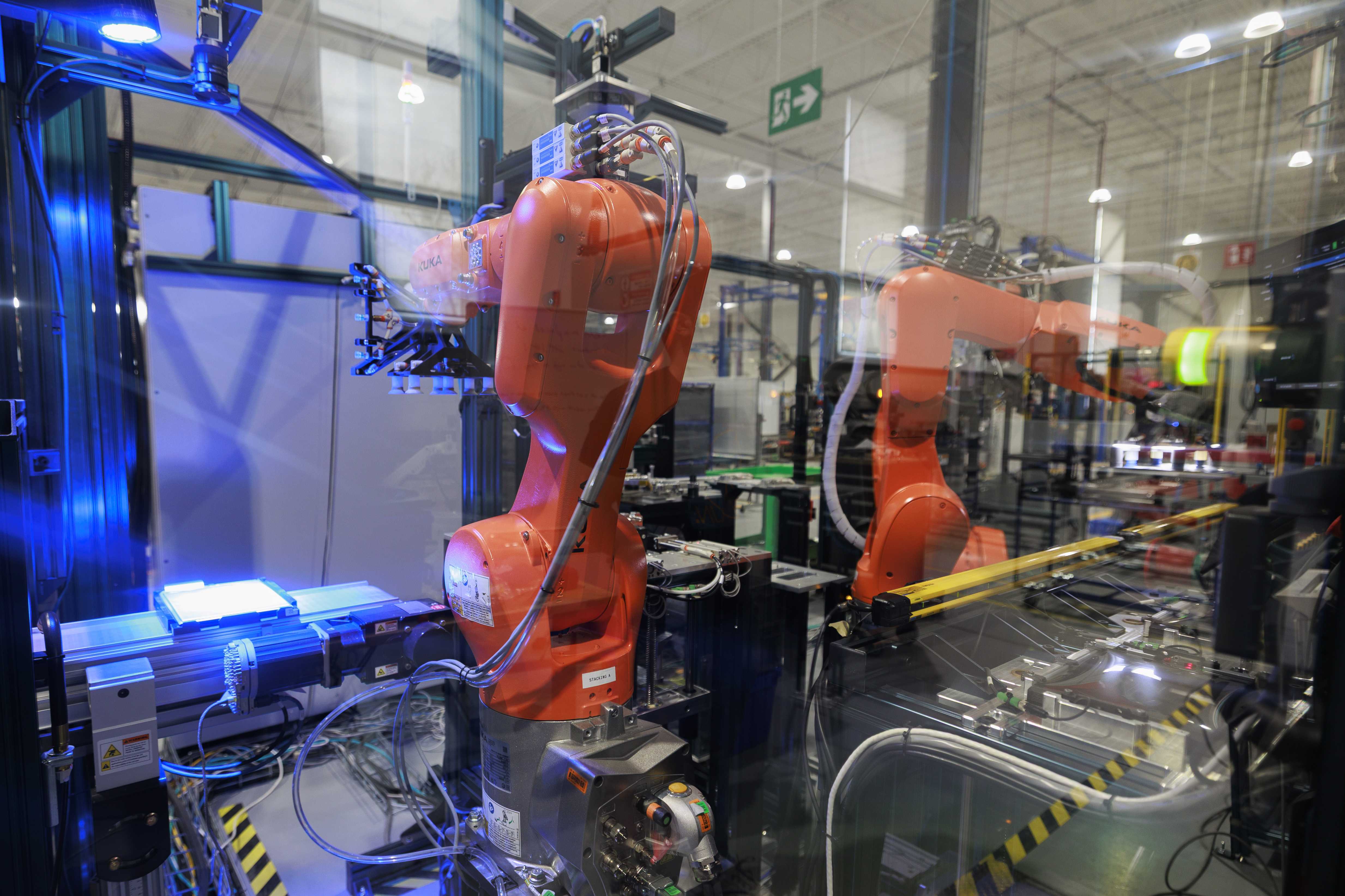 Automation line at Taiga's manufacturing facility
