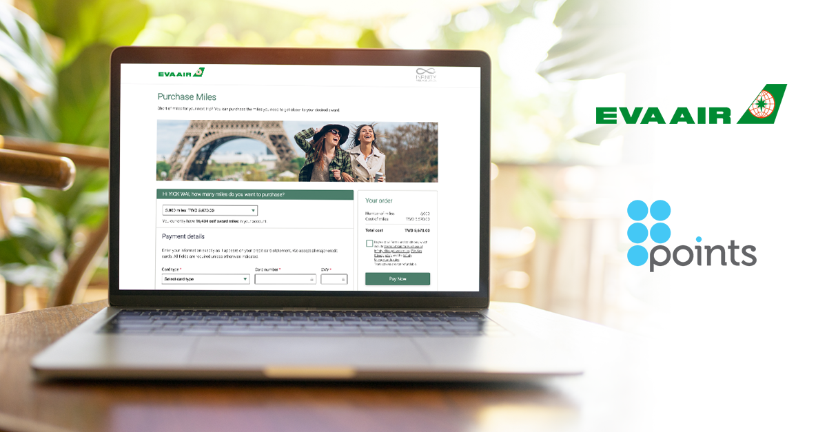 EVA Air와 Points, Infinity MileageLands 프로그램 강화 위해 다년 파트너십 체결