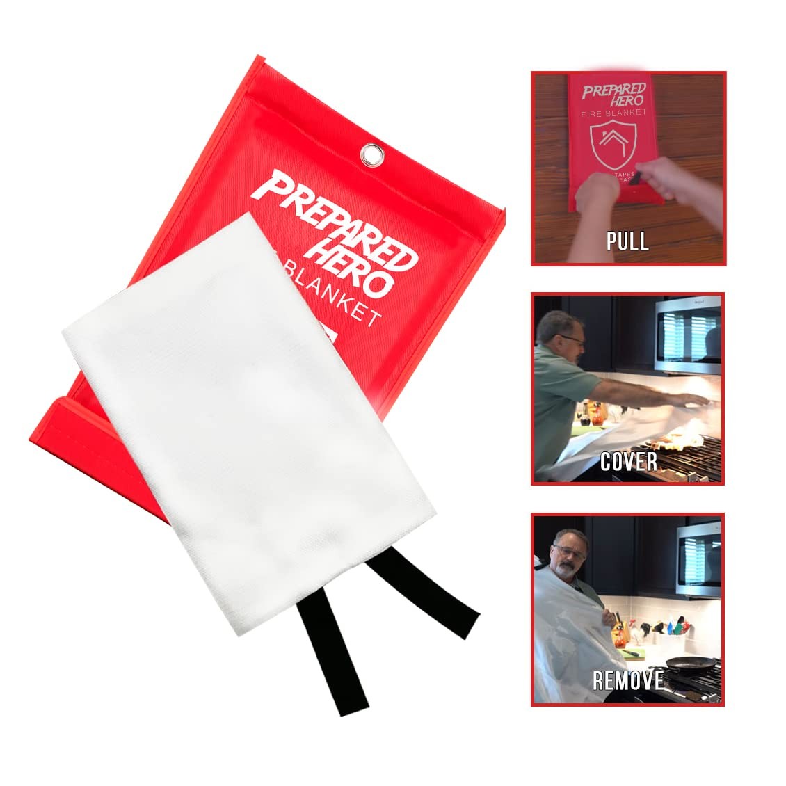 How To Use Prepared Hero Fire Blanket