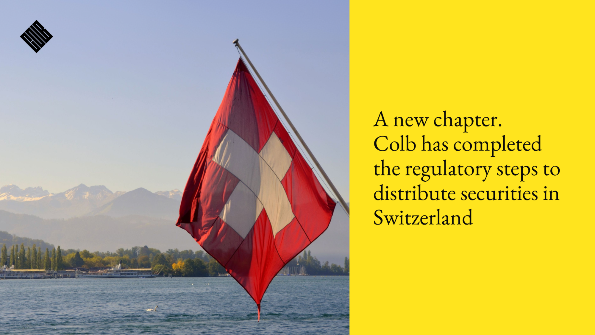 Colb Becomes Switzerland’s First Provider of Pre-IPO Structured Products as Ledger-Based Securities