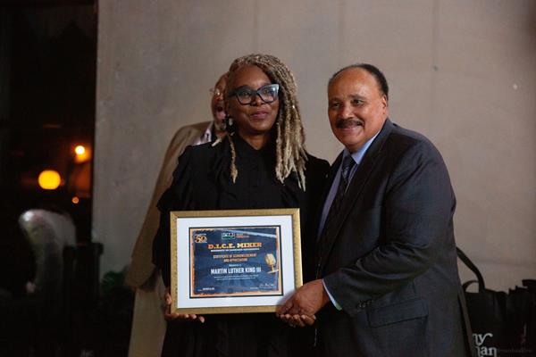 Roz McCarthy and Martin Luther King III
