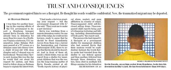 "Trust and Consequences" by Hannah Dreier. Photo credit: Michael S. Williamson/The Washington Post