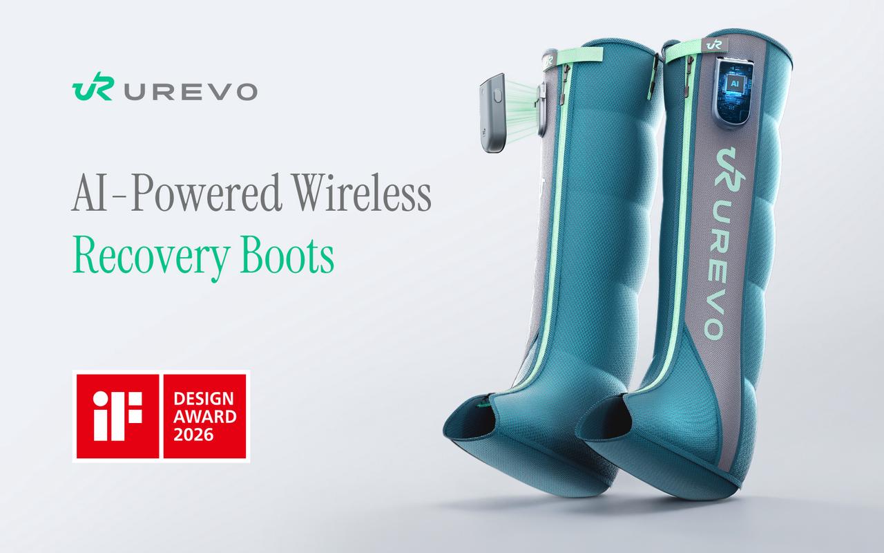 UREVO Wins iF Design Award 2026 for AI-Powered Wireless Recovery Boots