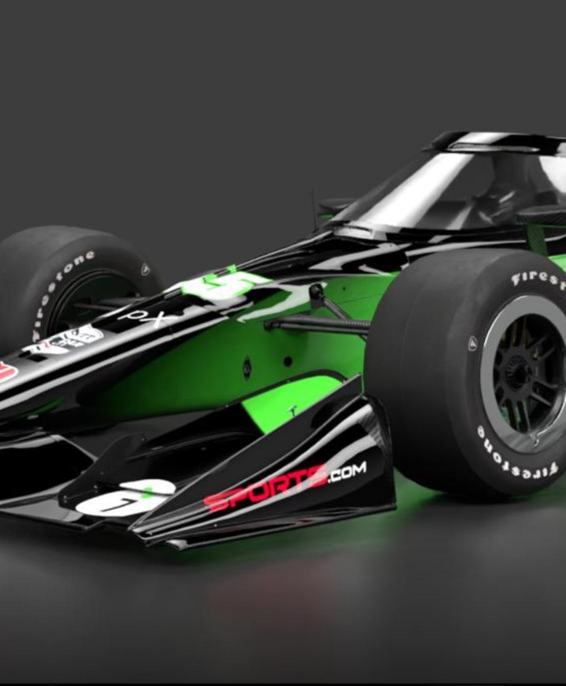 Louis Foster’s newly design car with Sports.com branded front wing endplate