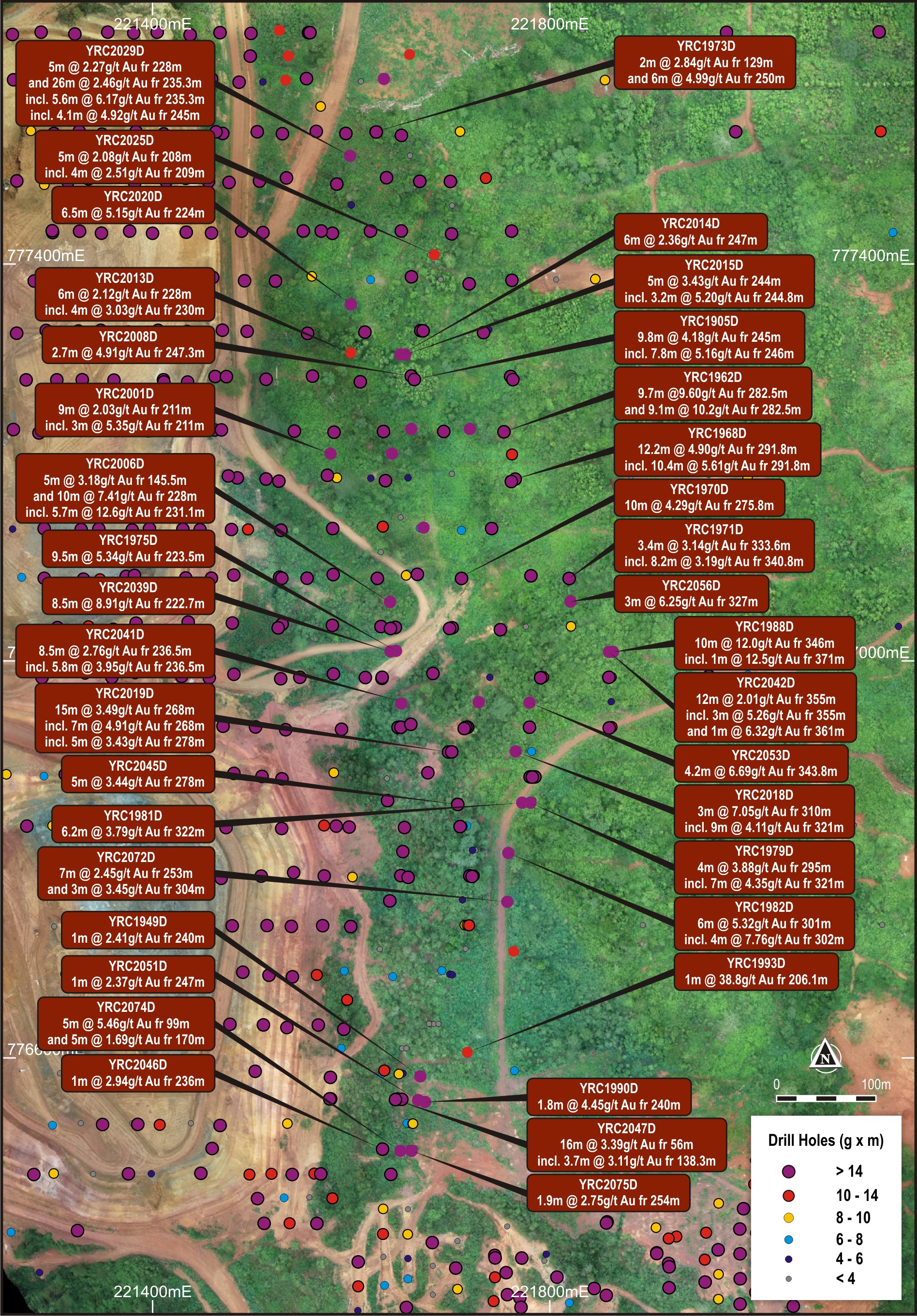 CMA Underground Resource Drilling and Results Summary