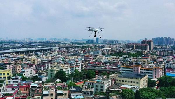 EHang Falcon B conducting aerial inspections and aerial broadcasting tasks