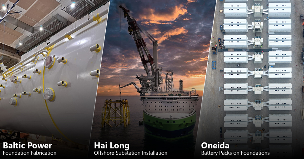 Baltic Power, Hai Long and Oneida projects continue to make construction progress