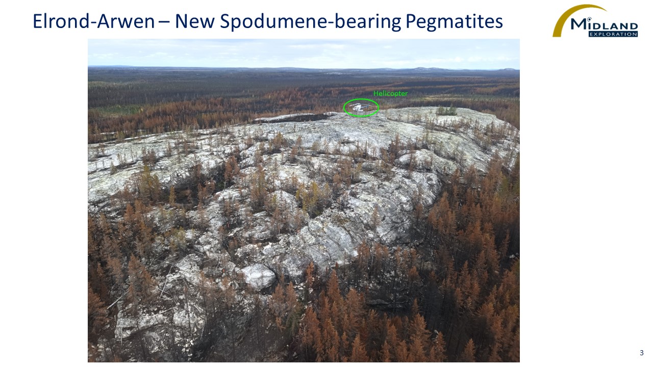 Figure 3 Arwen Location-New Spodumene-bearing Pegmatites