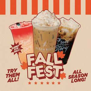 Highlighting Black Rock Coffee Bar's Fall Drinks are Pumpkin and Kettle Corn Flavors