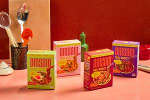 Omsom’s full lineup of Saucy Noodles, available in Whole Foods Market nationwide