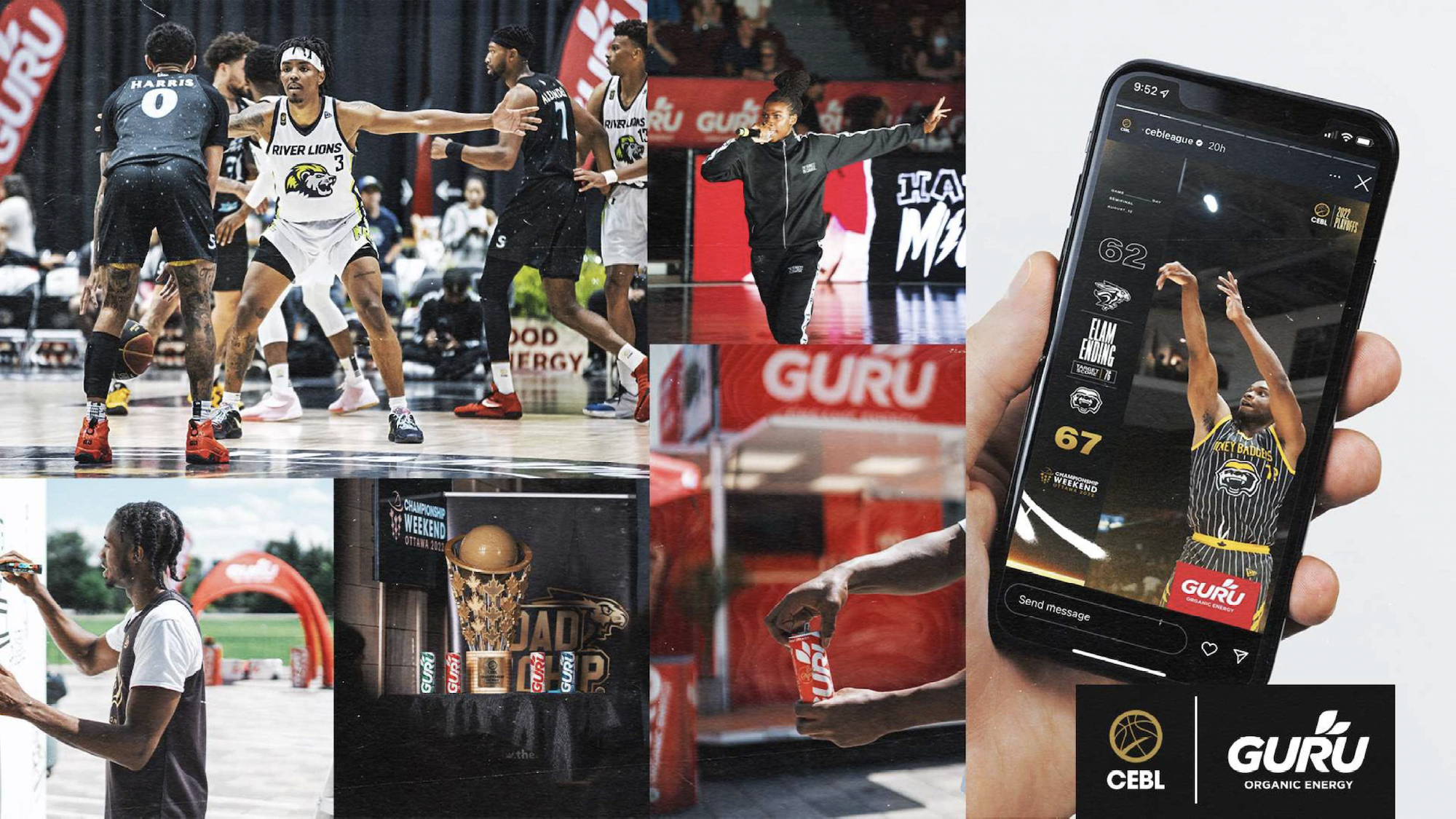 GURU Organic Energy devient le partenaire officiel de boissons énergisantes de la Ligue élite canadienne de basketball (LECB) et de la fin de semaine du championnat de la LECB pour la saison 2023