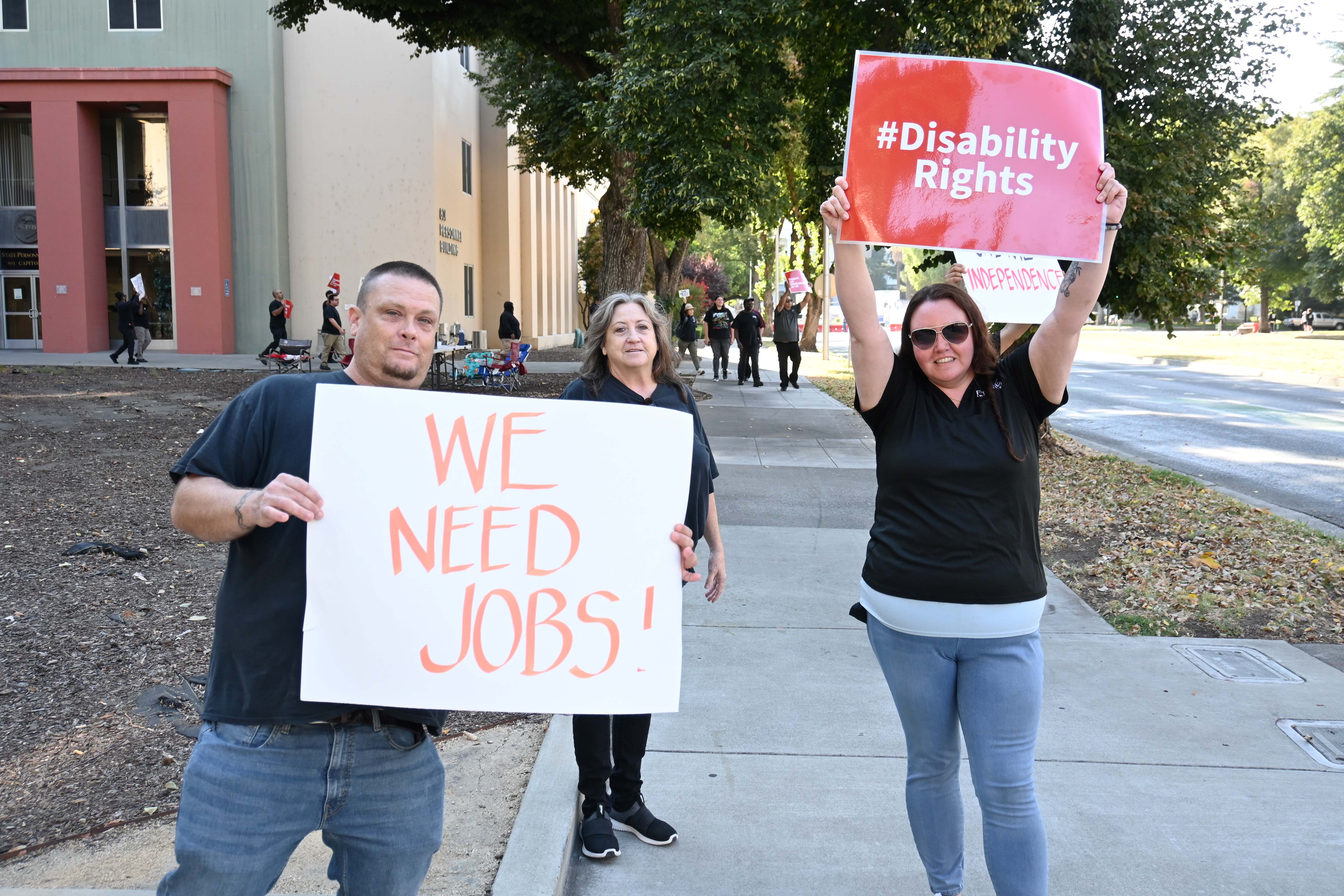 PRIDE Industries employees gather in effort to protect 70 jobs at California state medical facility