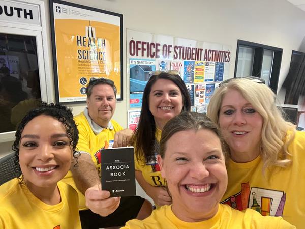Associa Principal Management Group of North Texas team members volunteered at the Tarrant County Back To School Round-Up to help kids in need prepare for the new school year.