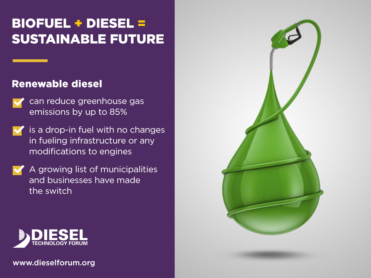 Biofuel + Diesel = Sustainable Future