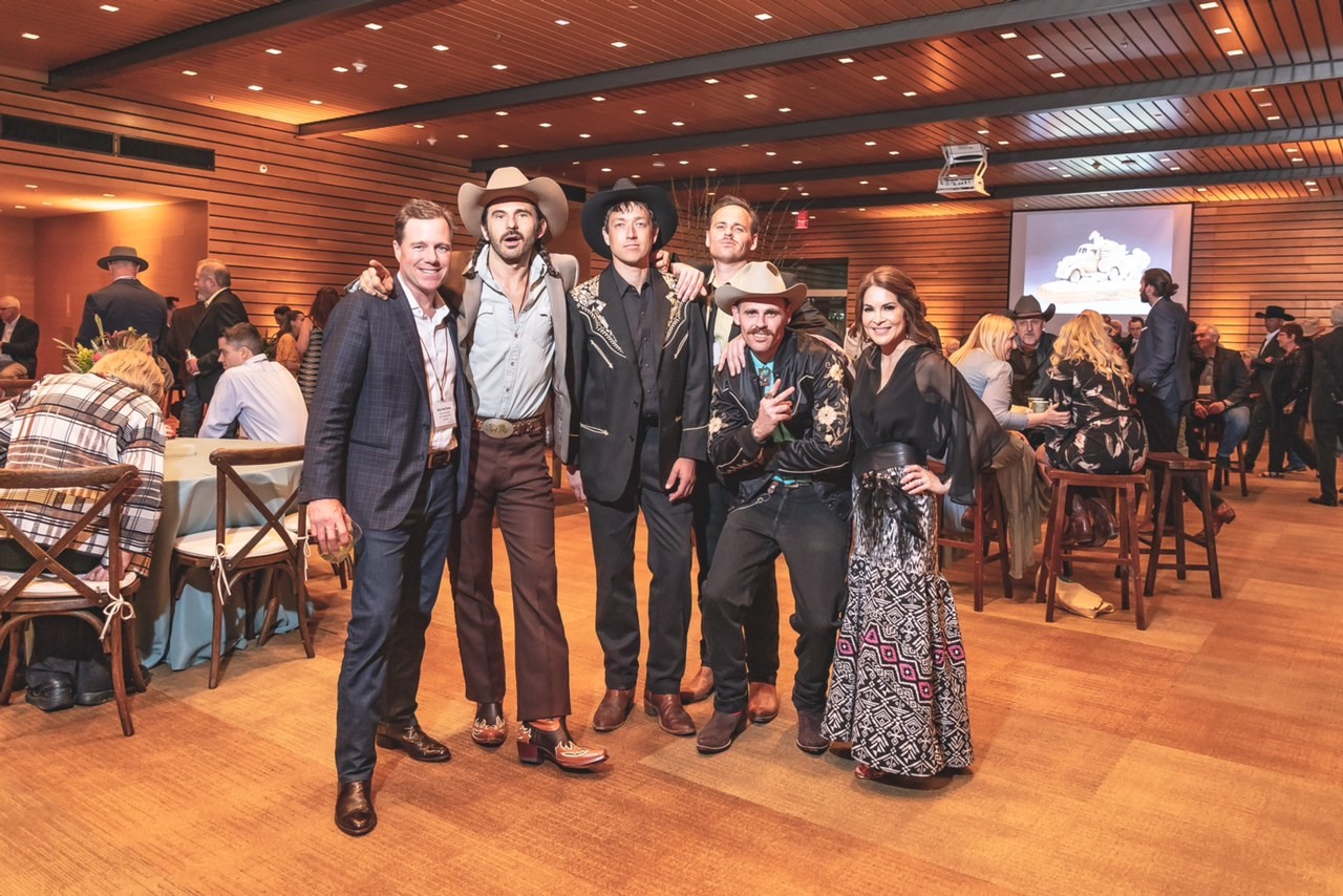 Rob McClane, Chairman of the 2019 Night of Artists, Mark Maggiori, Steven Perlin, Dane Mazzei, Ryan Mazzei, Nicole McClane, Chairman of the 2019 Night of Artists.