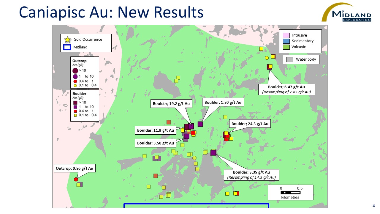 Figure 4 Caniapisc Au-New Results