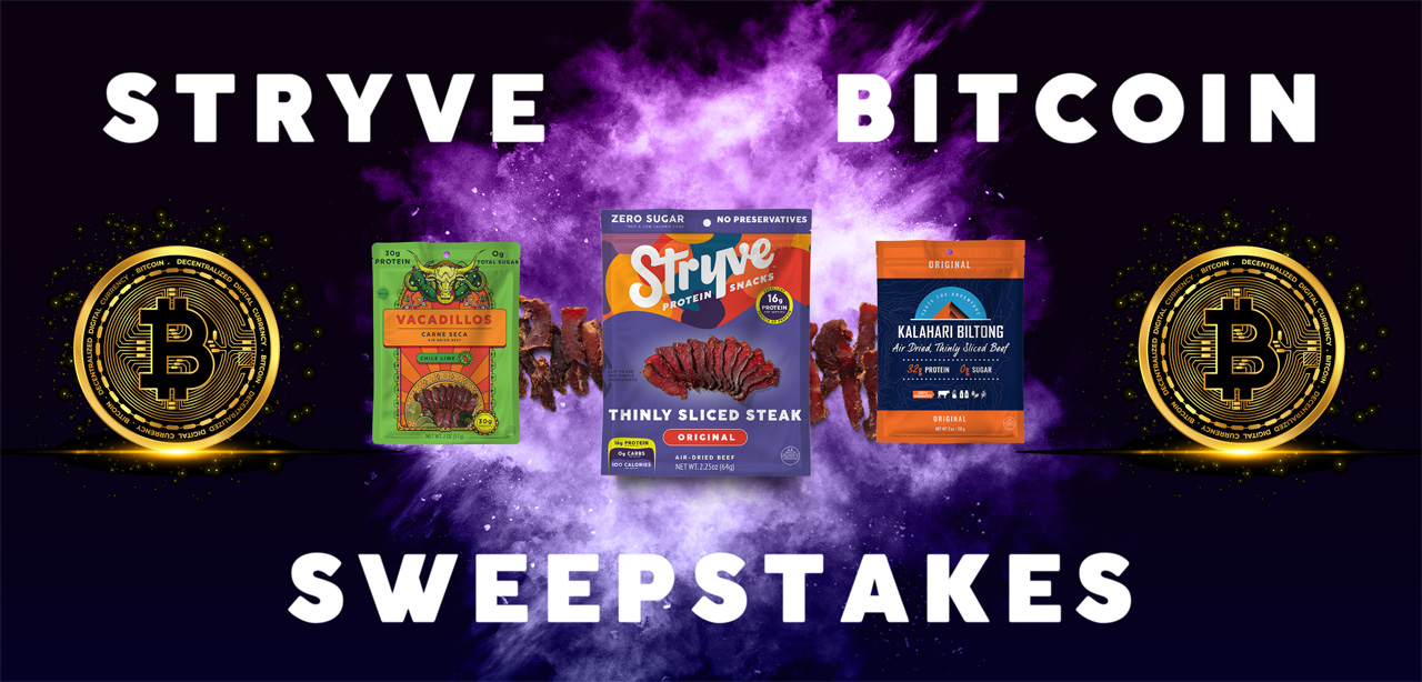 Stryve and Bitcoin – BTC Sweepstakes Launches Today