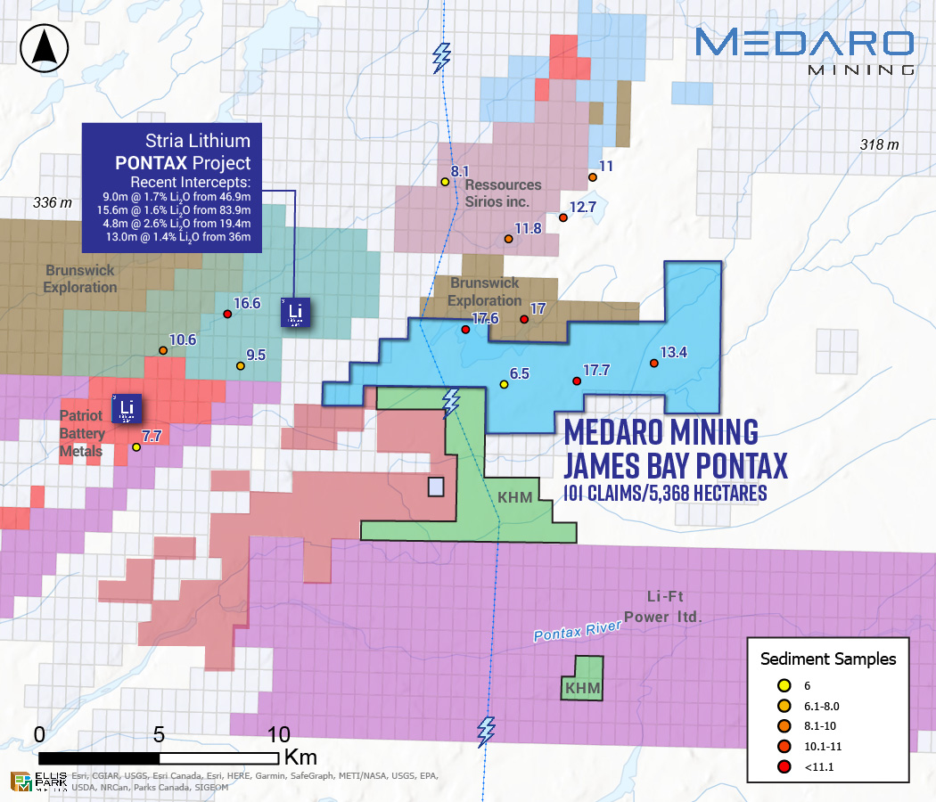 Figure 2: James Bay Pontax Region Map 1