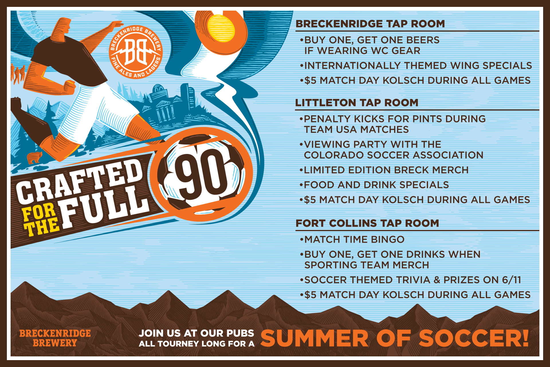 Breckenridge Brewery Watch Parties