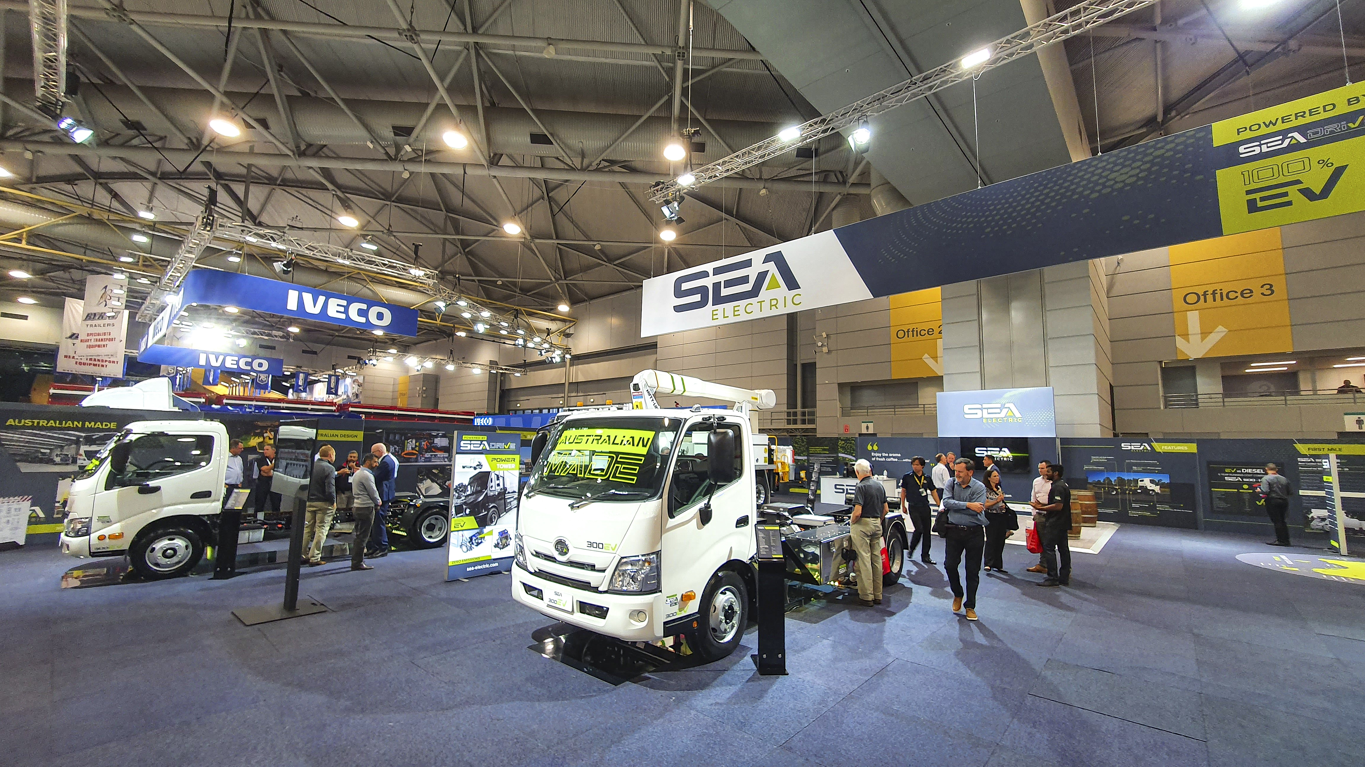 2021 Brisbane Truck Show에 참가한 SEA Electric