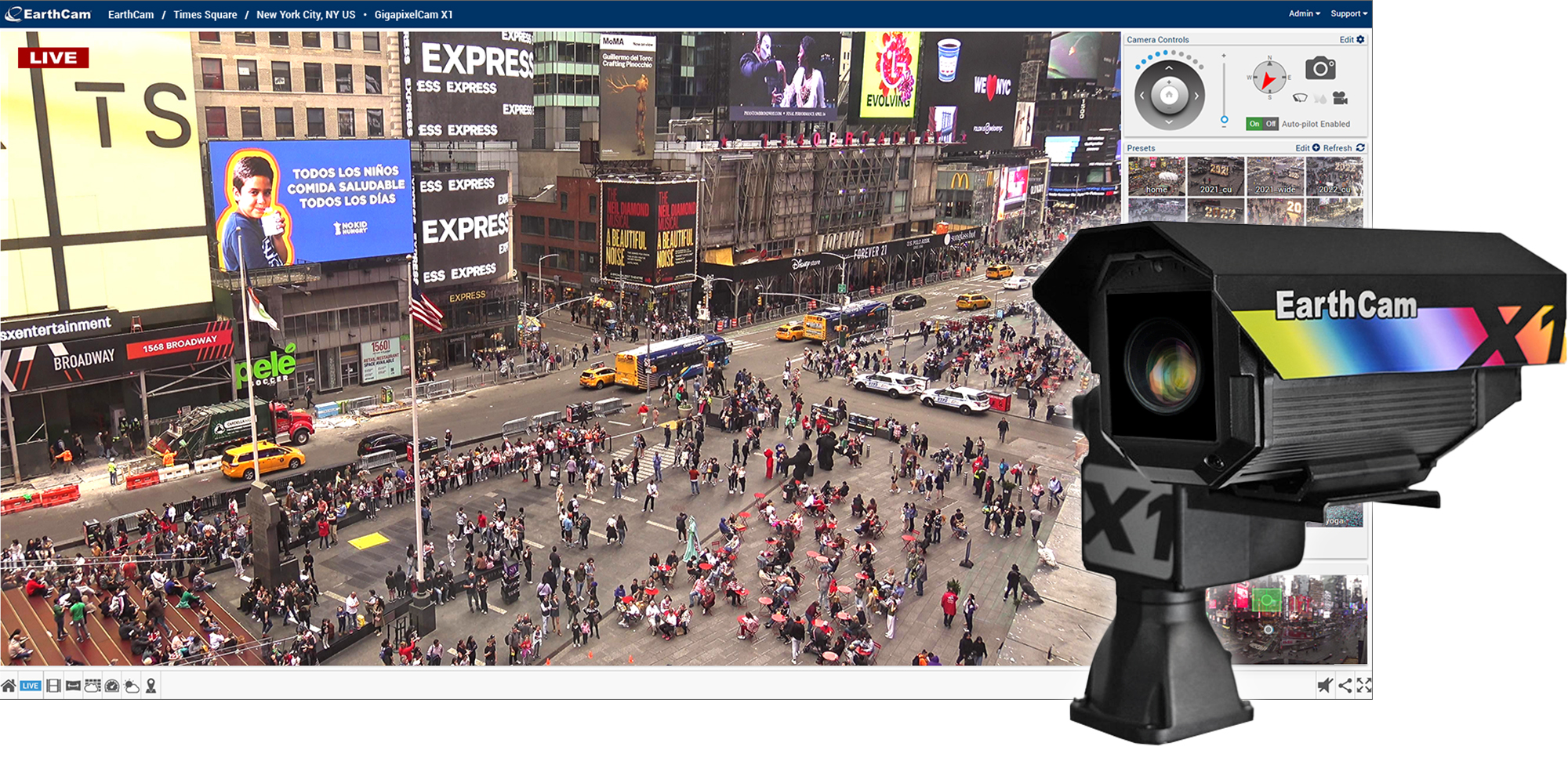 Gigapixel X1 4K Live-Streaming Robotic Camera