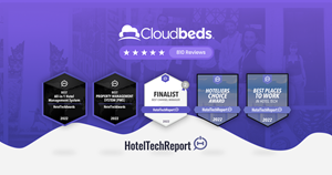 Hotel Tech Report honra a Cloudbeds con cinco premios en total